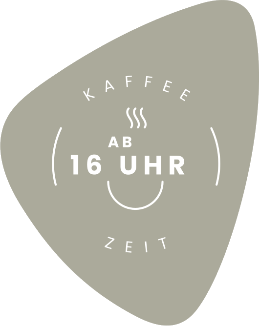 Badge Kaffee ab 16 Uhr Zeit