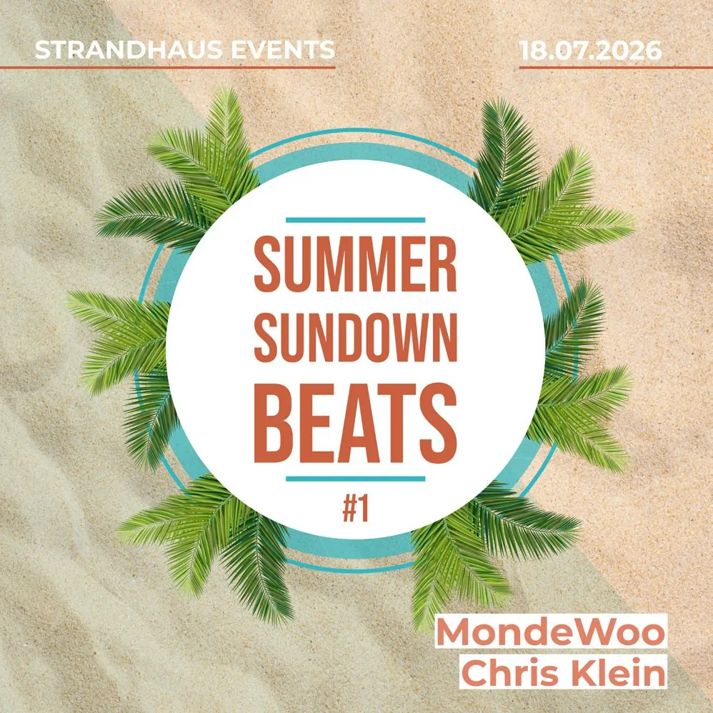 Event-Plakat Summer Sundown Beats