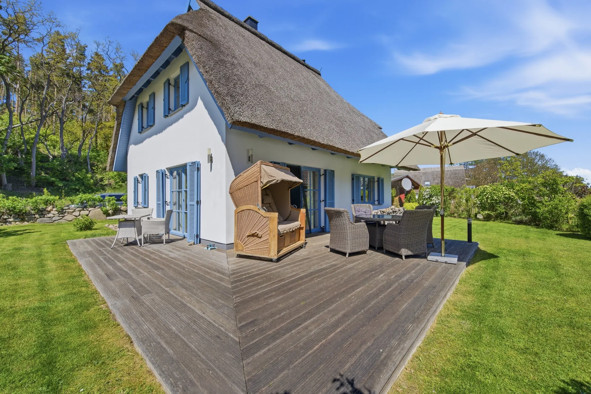 Reetdachhaus mit Terrasse in Stoben auf Usedom
